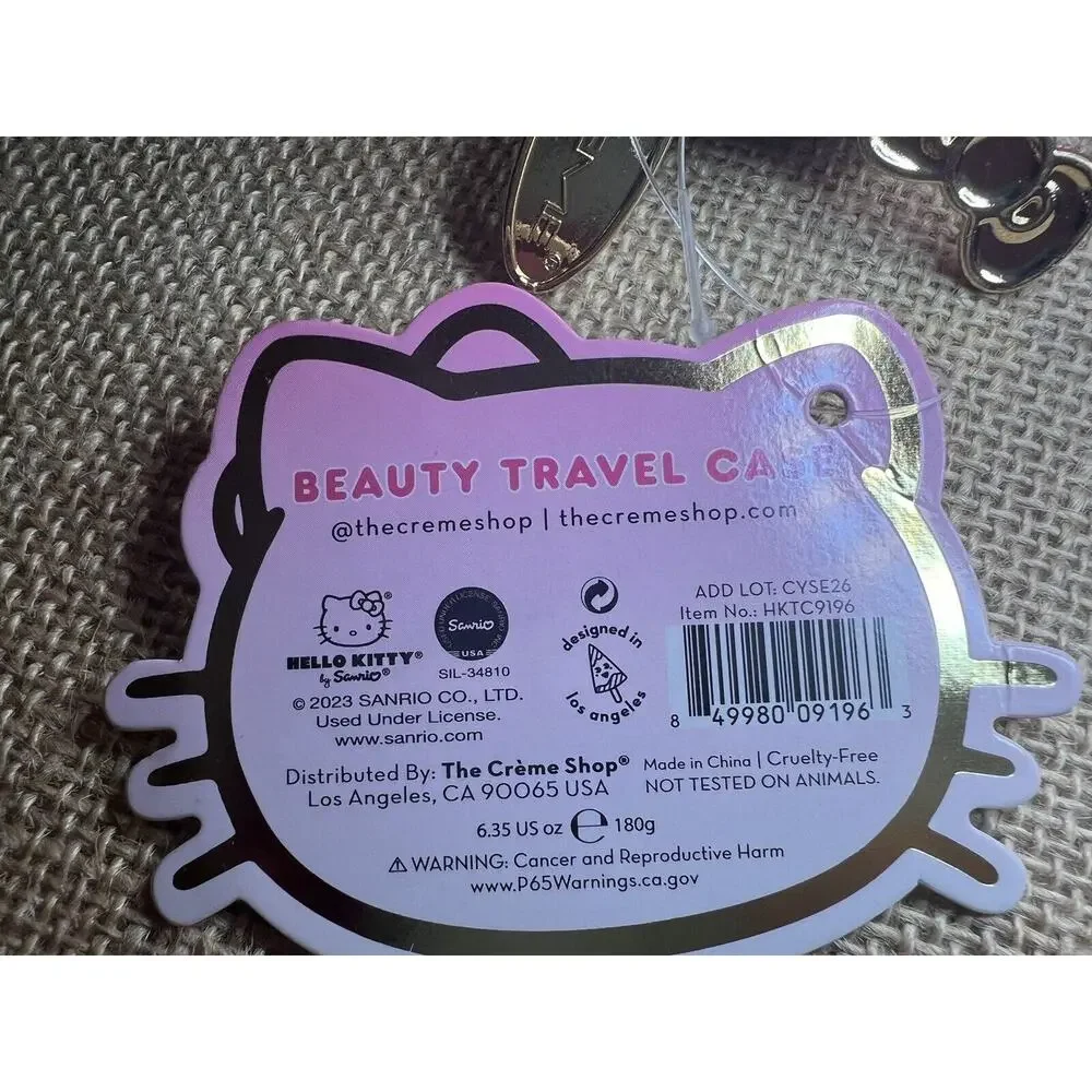 The Creme Shop Hello Kitty by Sanrio Beauty Travel Case NWT